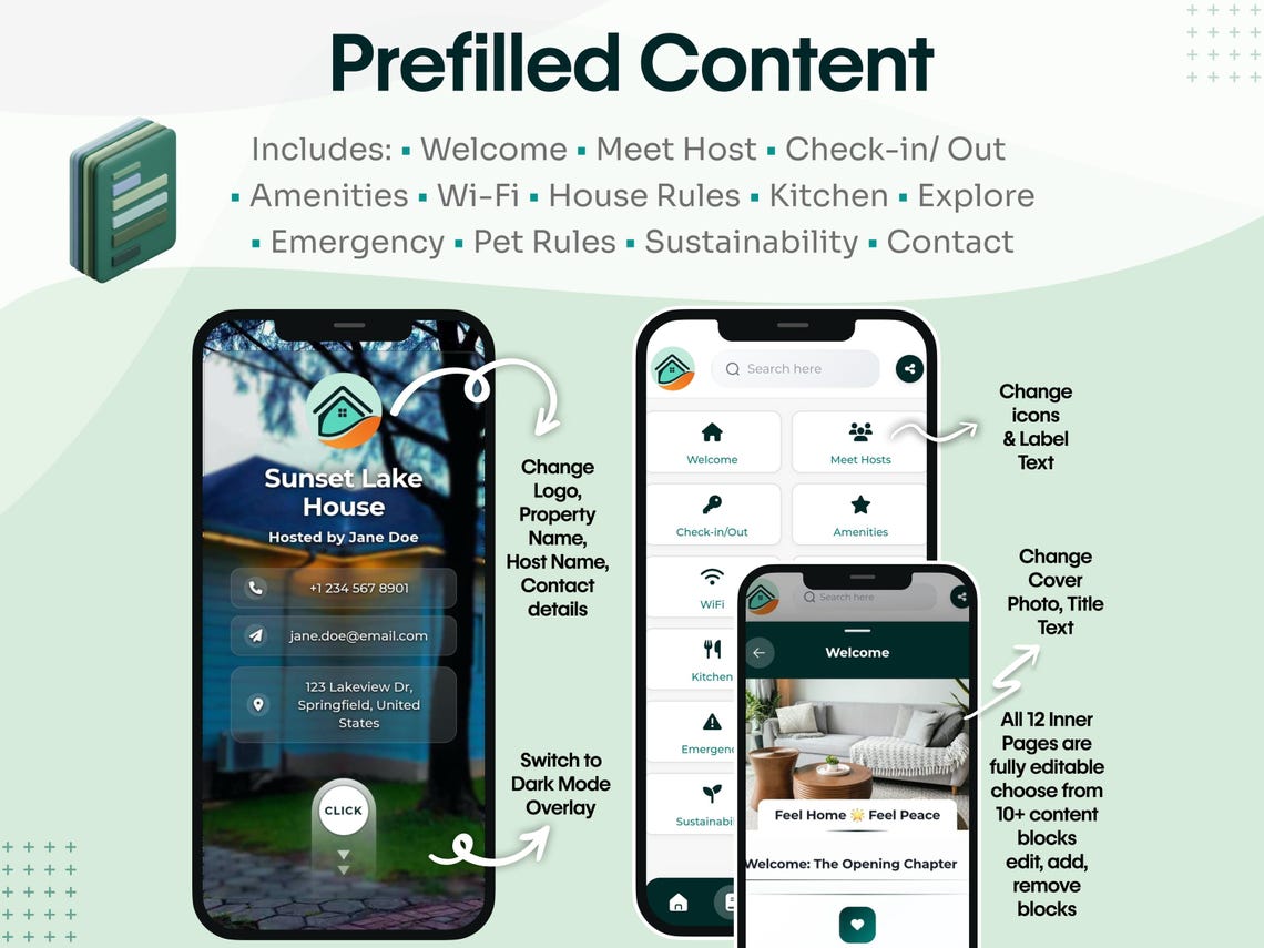 Airbnb Welcome Book Web-App & Guest Guidebook | FREE 500+ Canva Template Bonus